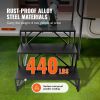 VEVOR RV Steps, 3-Step RV Stairs, 440 LBS Load Capacity, Thickened Carbon Steel, With Handrail, Non-Slip Steps for Safe Entry and Exit, Suit for RV